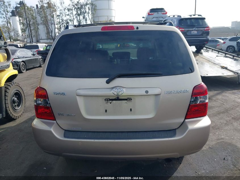 2005 Toyota Highlander V6 VIN: JTEEP21A450075372 Lot: 43602045