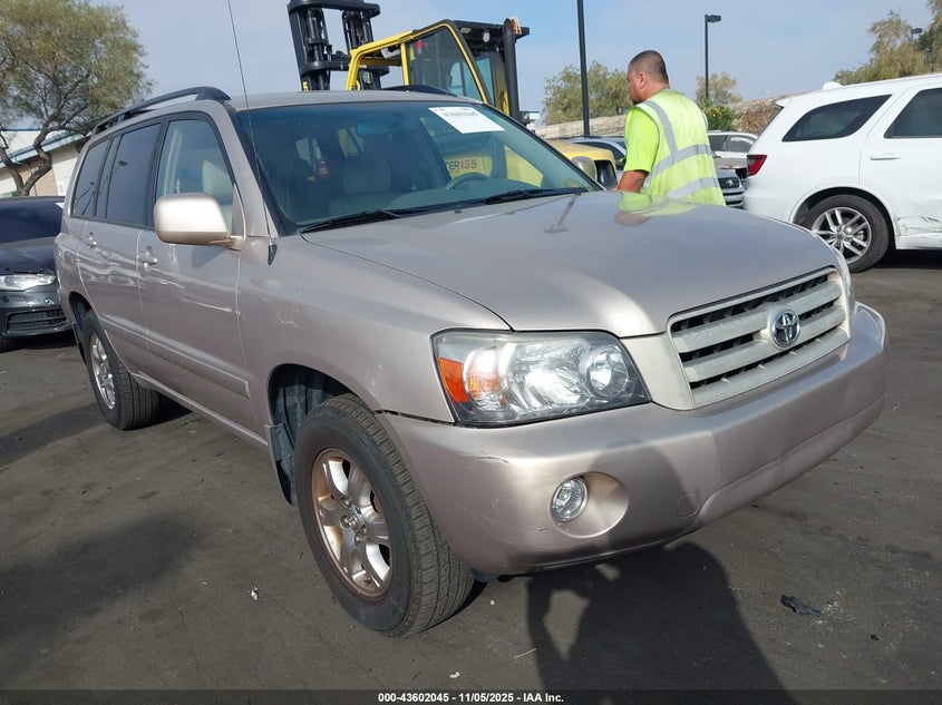 2005 Toyota Highlander V6 VIN: JTEEP21A450075372 Lot: 43602045