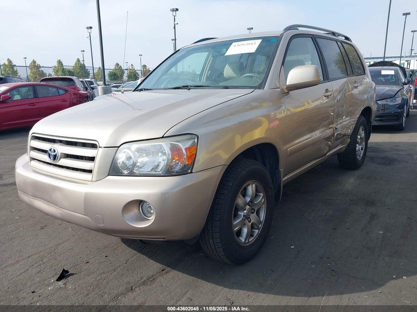 2005 Toyota Highlander V6 VIN: JTEEP21A450075372 Lot: 43602045