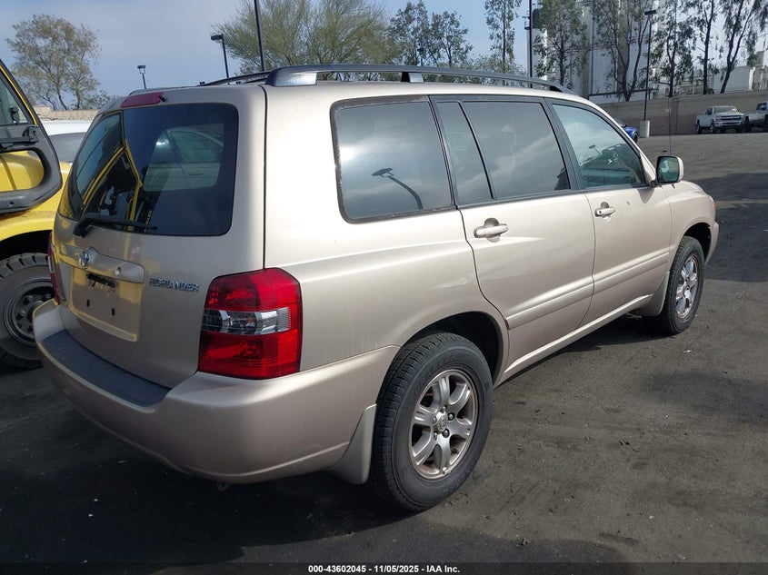 2005 Toyota Highlander V6 VIN: JTEEP21A450075372 Lot: 43602045