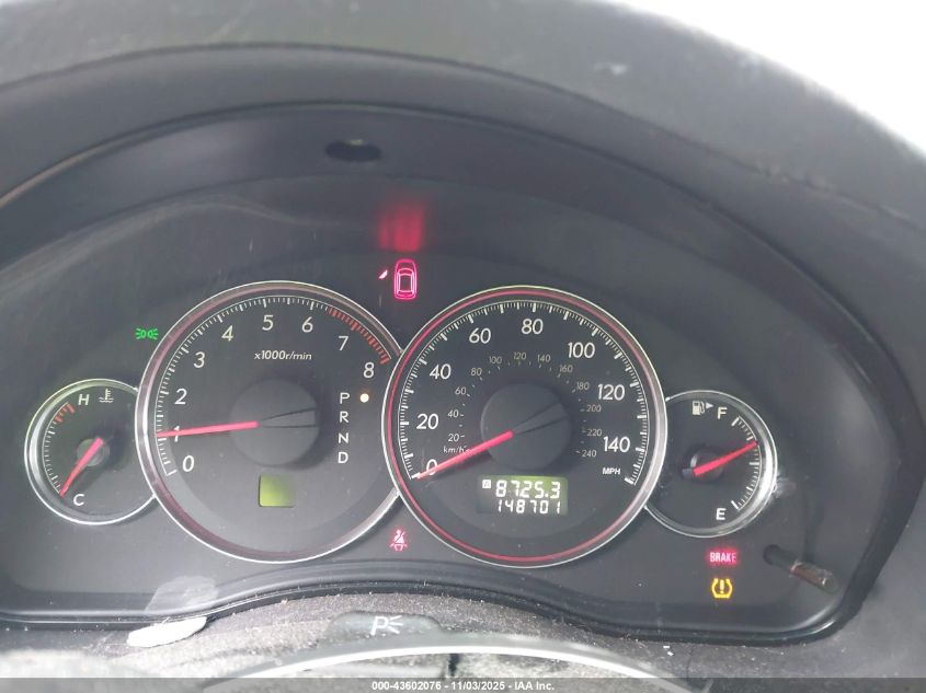 2008 Subaru Legacy 2.5I Limited VIN: 4S3BL626187202322 Lot: 43602076