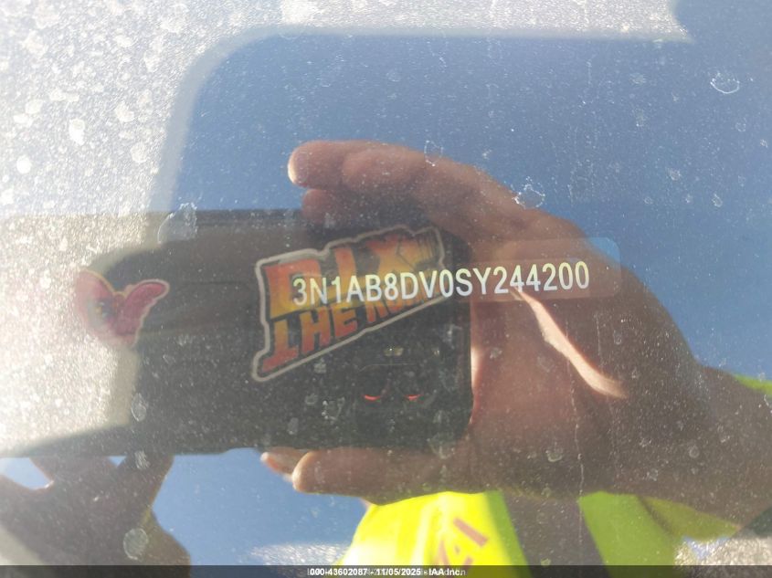 2025 Nissan Sentra Sr VIN: 3N1AB8DV0SY244200 Lot: 43602087