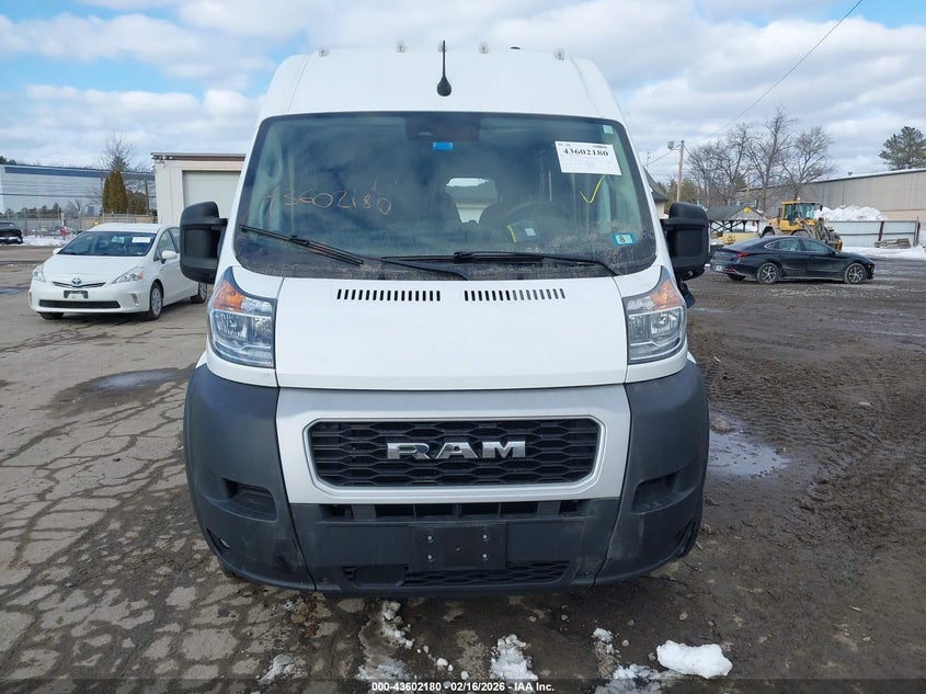2022 Ram Promaster 2500 High Roof 159 Wb VIN: 3C6LRVDG3NE123255 Lot: 43602180