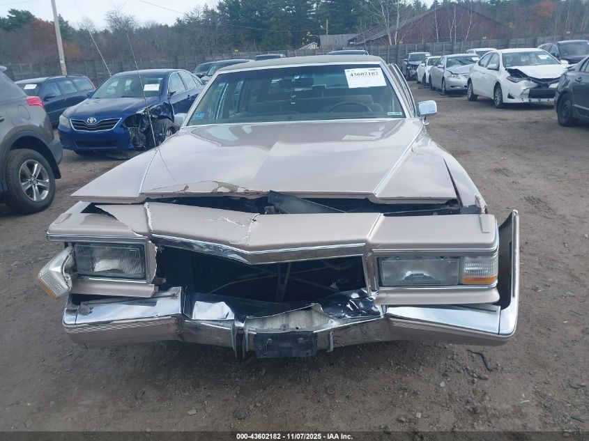 1991 Cadillac Brougham VIN: 1G6DW5478MR722700 Lot: 43602182