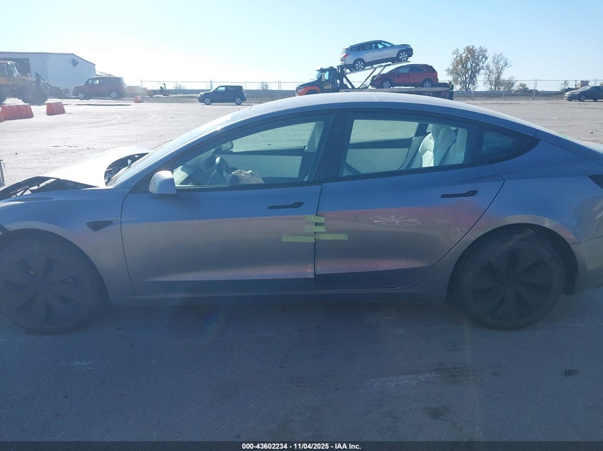 2025 Tesla Model 3 Long Range All-Wheel Drive VIN: 5YJ3E1EB7SF918573 Lot: 43602234