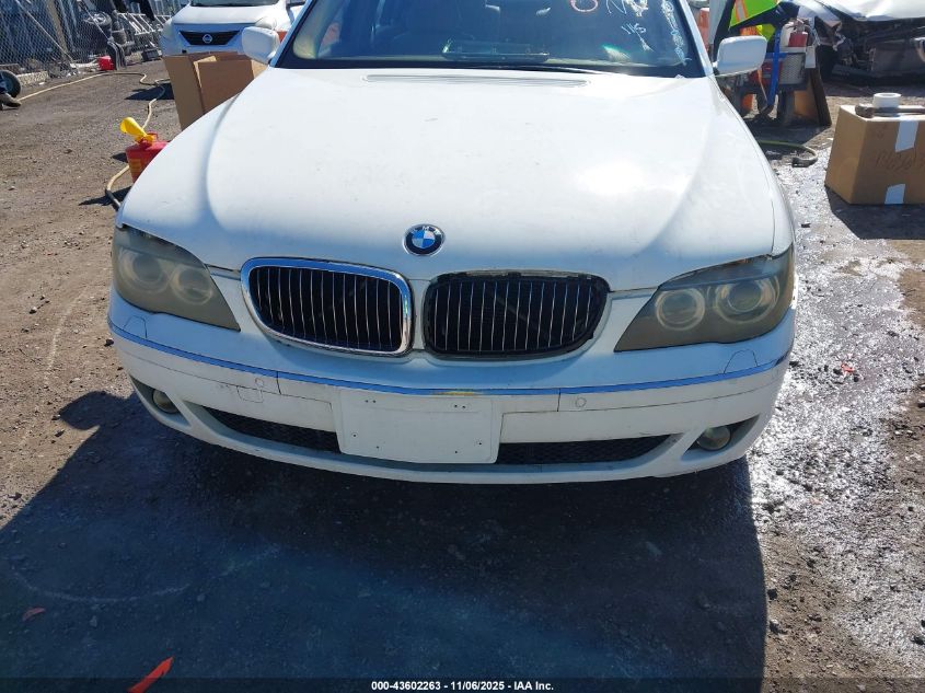 2006 BMW 750Li VIN: WBAHN83556DT30192 Lot: 43602263