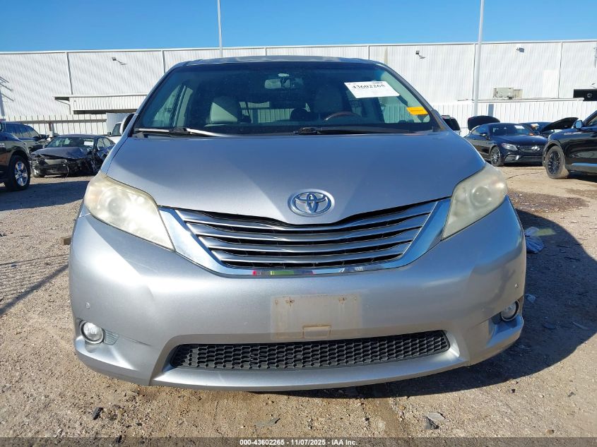 2011 Toyota Sienna Limited V6 VIN: 5TDYK3DC8BS160713 Lot: 43602265