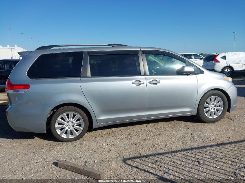 2011 Toyota Sienna Limited V6 VIN: 5TDYK3DC8BS160713 Lot: 43602265