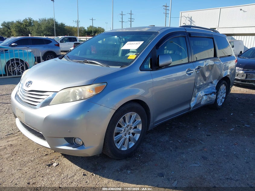 2011 Toyota Sienna Limited V6 VIN: 5TDYK3DC8BS160713 Lot: 43602265