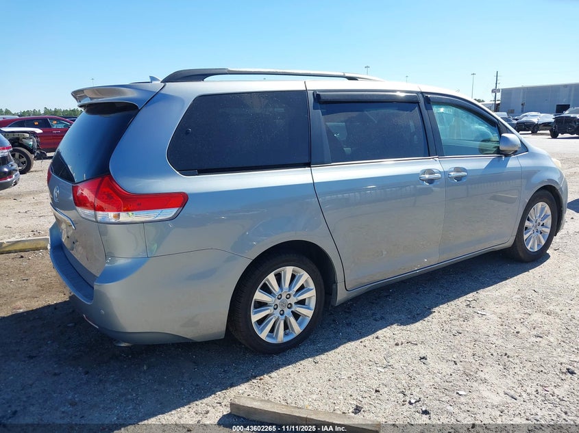 2011 Toyota Sienna Limited V6 VIN: 5TDYK3DC8BS160713 Lot: 43602265