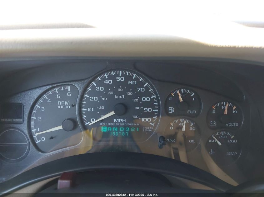 2002 Chevrolet Tahoe Lt VIN: 1GNEK13ZX2R117803 Lot: 43602332