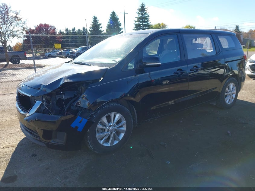 2016 KIA SEDONA L KNDMA5C12G6112628