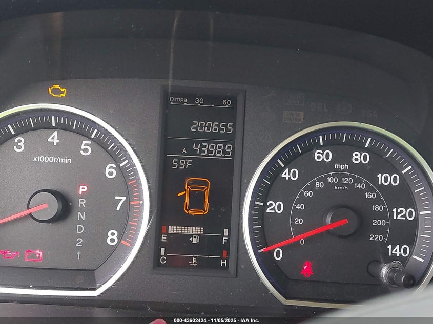 2008 Honda Cr-V Ex VIN: JHLRE38558C050769 Lot: 43602424