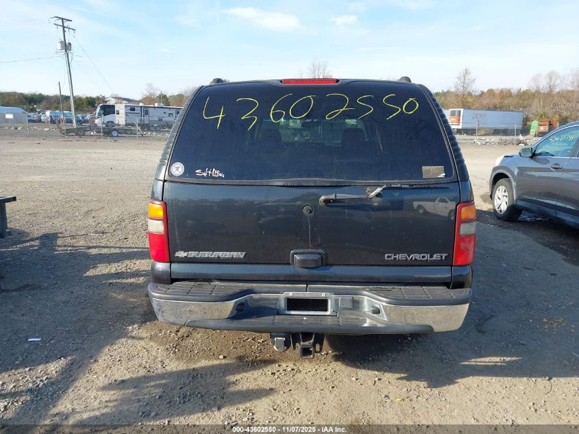 2003 Chevrolet Suburban 1500 Lt VIN: 1GNFK16Z13J341655 Lot: 43602550