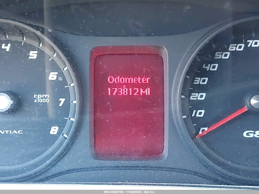 2008 Pontiac G8 Gt VIN: 6G2EC57Y98L139468 Lot: 43602700