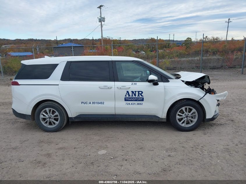 2024 Kia Carnival Mpv Lx Seat Package VIN: KNDNB4H30R6321682 Lot: 43602756