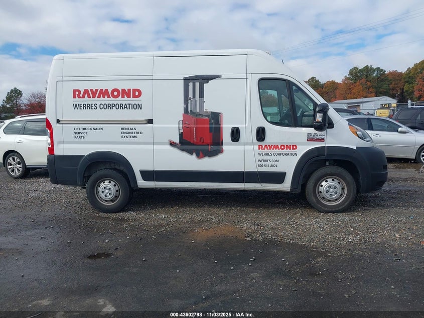 2022 RAM PROMASTER 2500 HIGH ROOF 136 WB 3C6LRVCG5NE110878