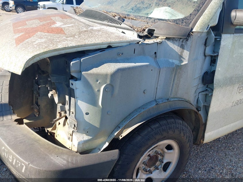 2012 Chevrolet Express 2500 Work Van VIN: 1GCWGGCG1C1187870 Lot: 43602855