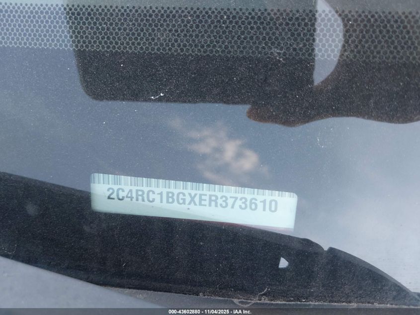 2014 Chrysler Town & Country Touring VIN: 2C4RC1BGXER373610 Lot: 43602880