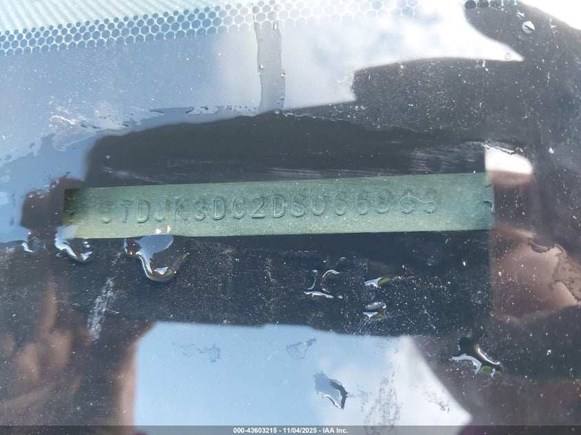 2013 TOYOTA SIENNA LE 7 PASSENGER - 5TDJK3DC2DS066833