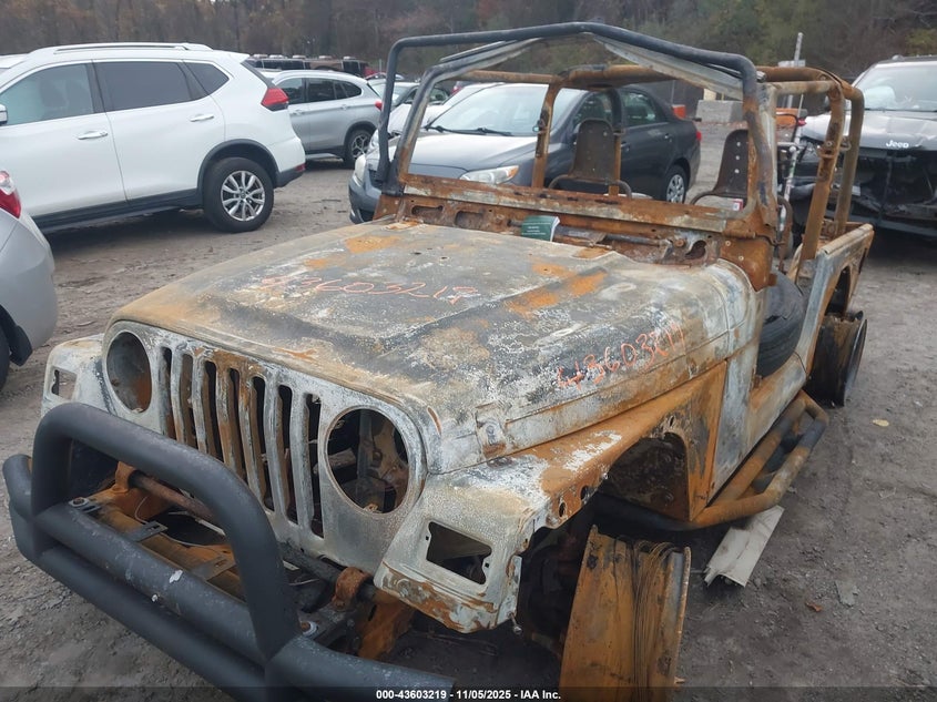 1997 Jeep Wrangler Se VIN: 1J4FY29P4VP542533 Lot: 43603219