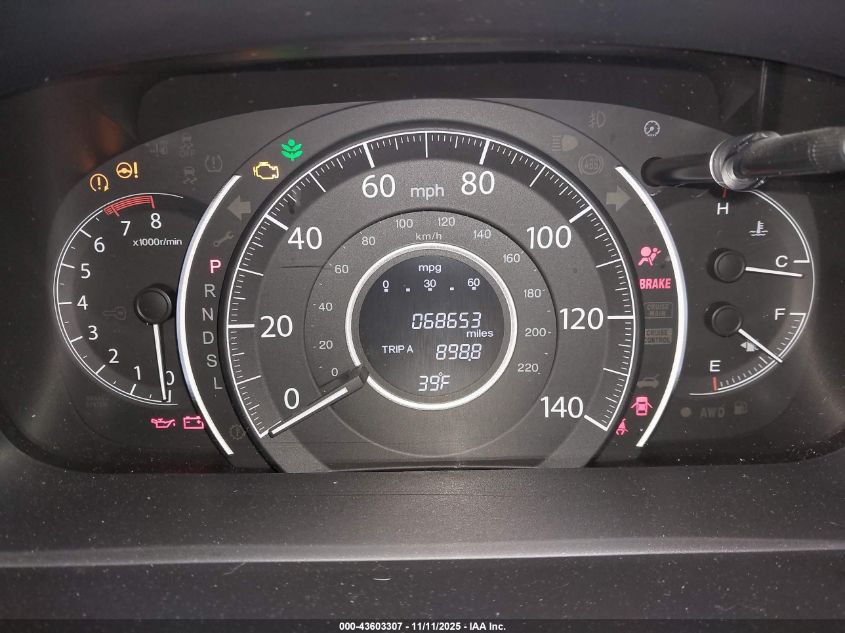 2016 Honda Cr-V Ex-L VIN: 5J6RM4H75GL015875 Lot: 43603307