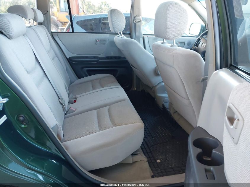 2001 Toyota Highlander V6 VIN: JTEHF21A110023742 Lot: 43603371