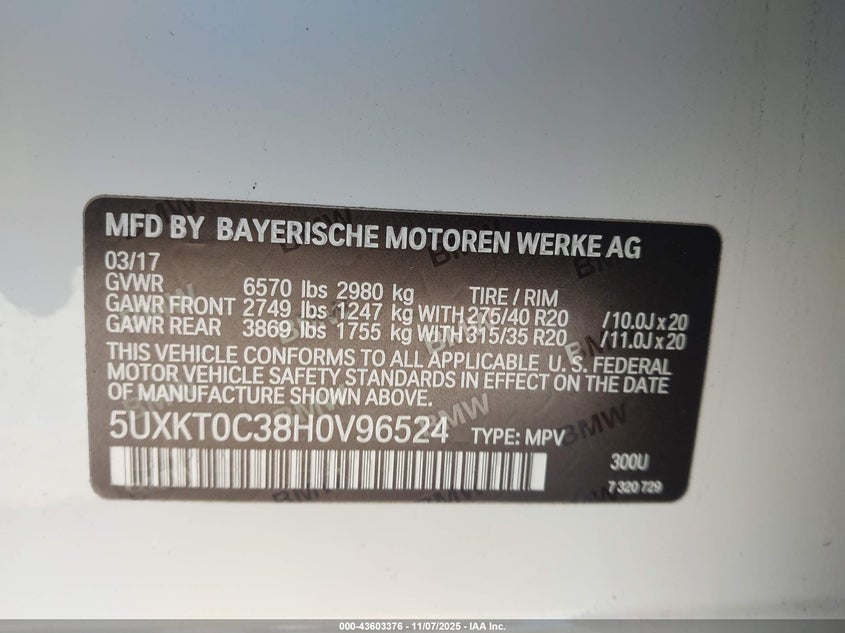 2017 BMW X5 EDRIVE XDRIVE40E IPERFORMANCE - 5UXKT0C38H0V96524
