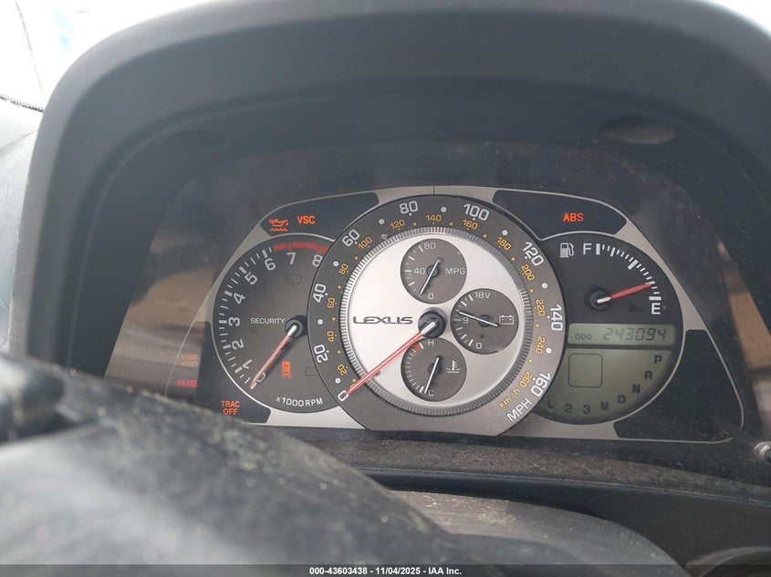 2004 Lexus Is 300 VIN: JTHBD192840087674 Lot: 43603438