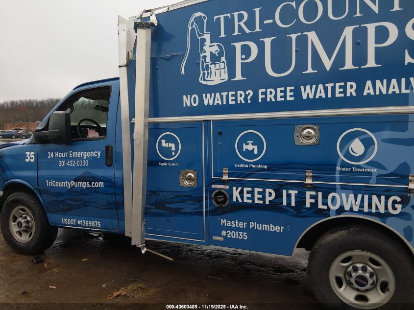 2022 GMC Savana Commercial Cutaway Work Van VIN: 1GD07RF72N1161631 Lot: 43603489