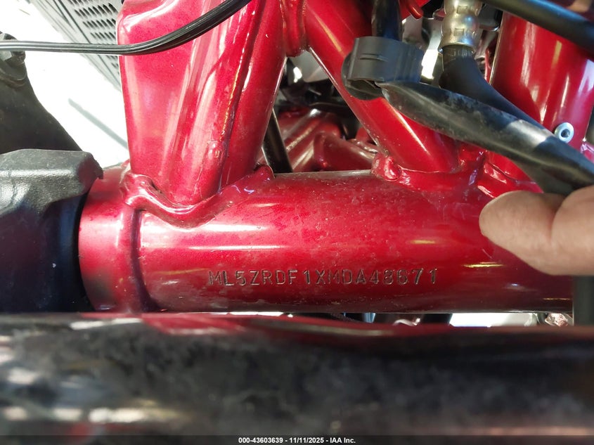 2021 Kawasaki Zr900 F VIN: ML5ZRDF1XMDA48671 Lot: 43603639