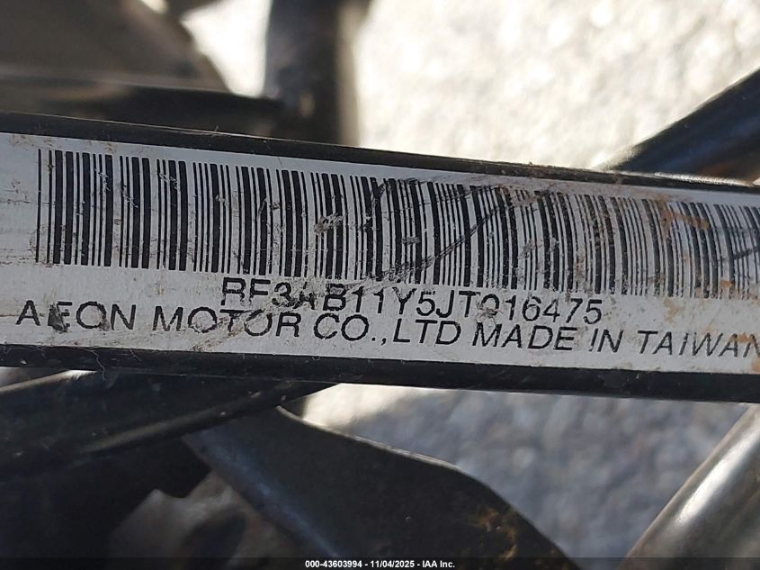 2018 Yamaha Yfm90 R VIN: RF3AB11Y5JT016475 Lot: 43603994