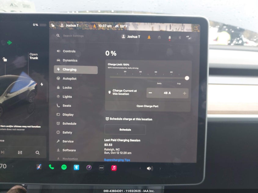 2024 Tesla Model Y Long Range Dual Motor All-Wheel Drive VIN: 7SAYGDEE9RA329997 Lot: 43604301