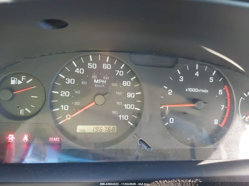 2001 Nissan Frontier Xe-V6 VIN: 1N6ED27T61C386880 Lot: 43604322