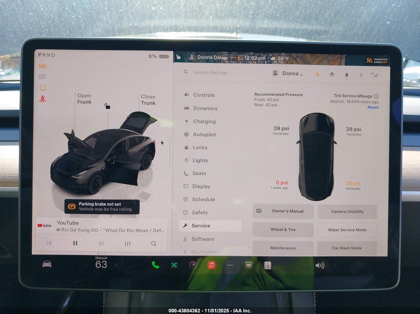 2023 Tesla Model Y Awd/Long Range Dual Motor All-Wheel Drive VIN: 7SAYGDEE5PA103369 Lot: 43604362