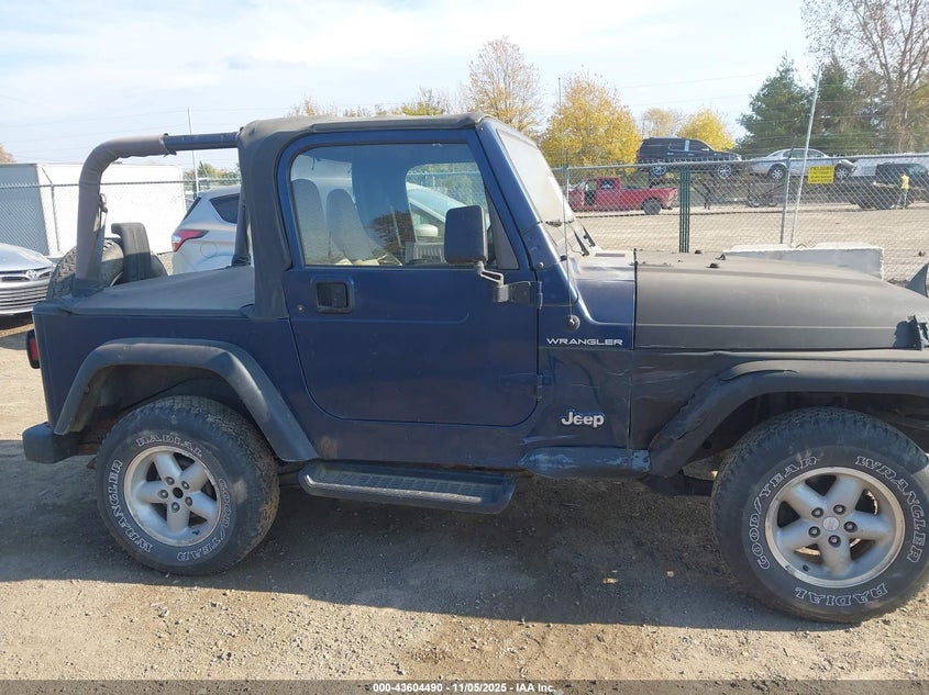 2000 Jeep Wrangler Se VIN: 1J4FA29P9YP735124 Lot: 43604490