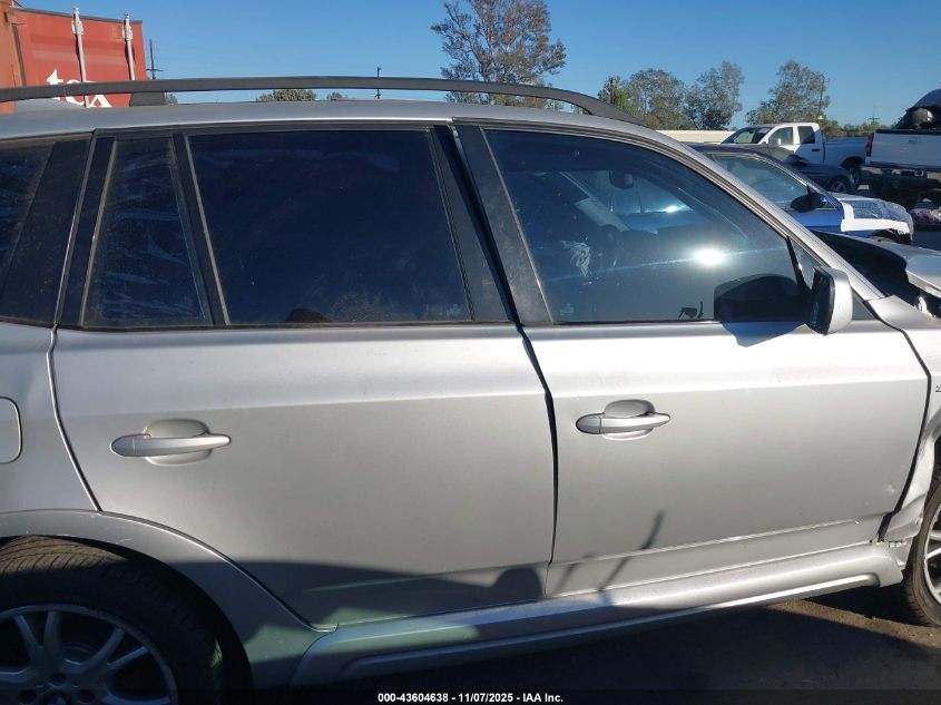 2007 BMW X3 3.0Si VIN: WBXPC93467WF12450 Lot: 43604638