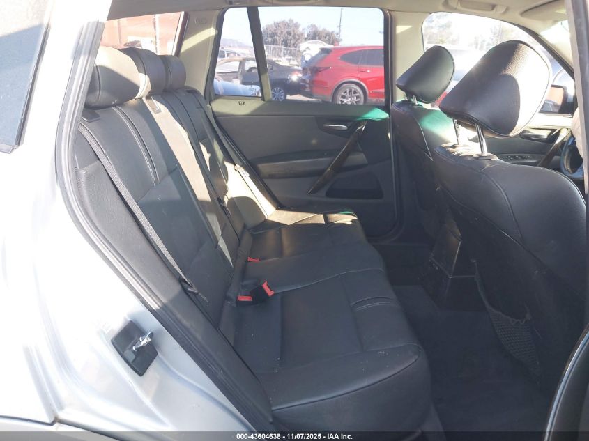 2007 BMW X3 3.0Si VIN: WBXPC93467WF12450 Lot: 43604638