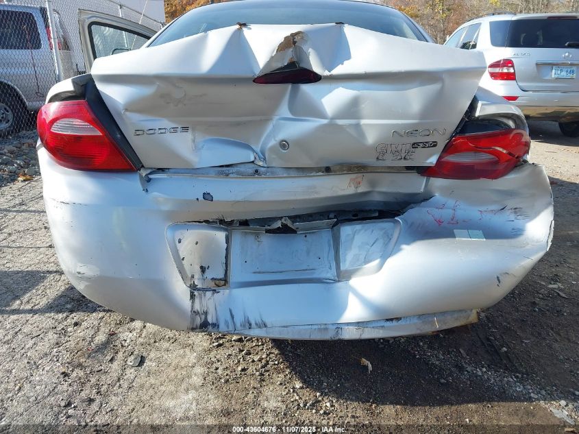 2005 Dodge Neon Sxt VIN: 1B3ES56C05D154255 Lot: 43604676