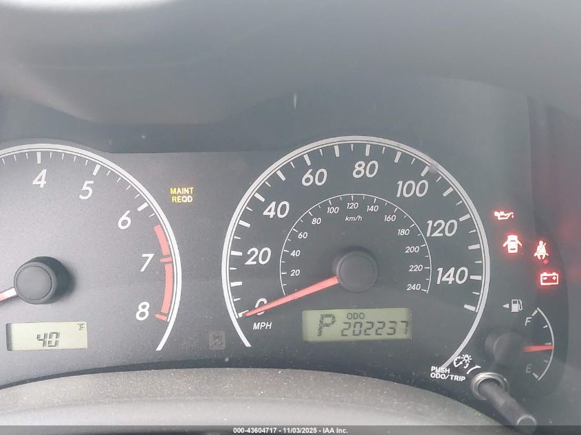 2009 Toyota Corolla Le VIN: 2T1BU40E19C143266 Lot: 43604717