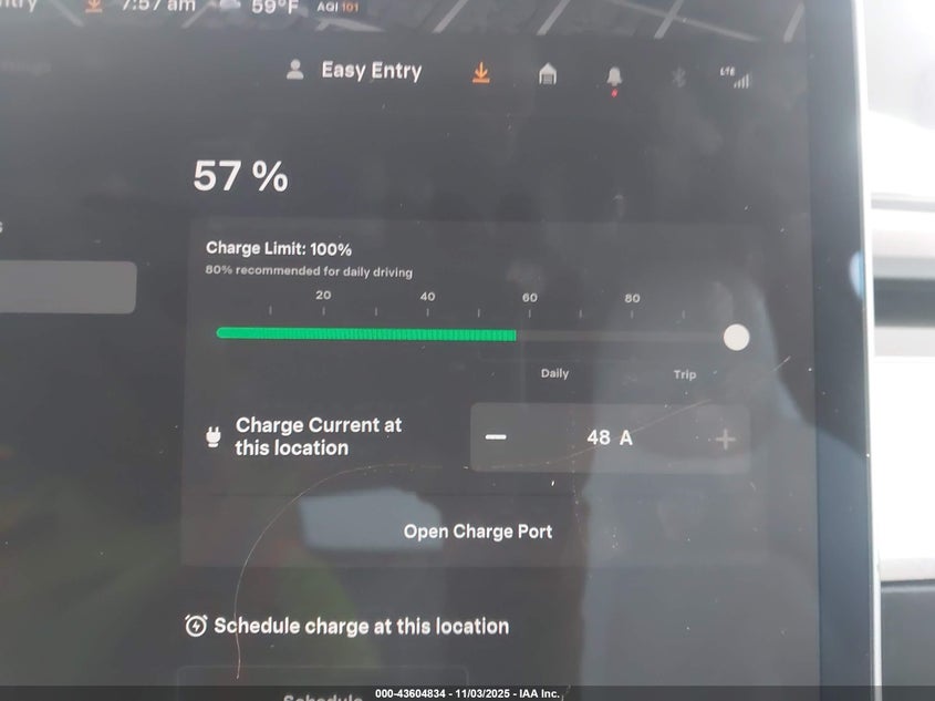 2024 Tesla Model Y Long Range Dual Motor All-Wheel Drive/Rwd VIN: 7SAYGDED1RF121204 Lot: 43604834