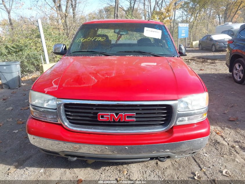 2001 GMC Sierra 1500Hd Sle VIN: 1GTGK13U71F196059 Lot: 43604992