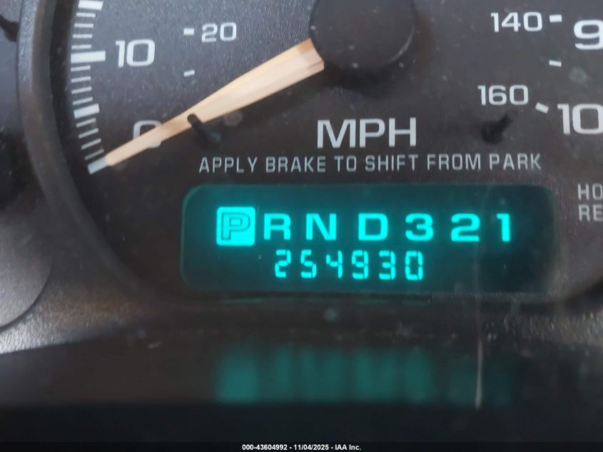 2001 GMC Sierra 1500Hd Sle VIN: 1GTGK13U71F196059 Lot: 43604992