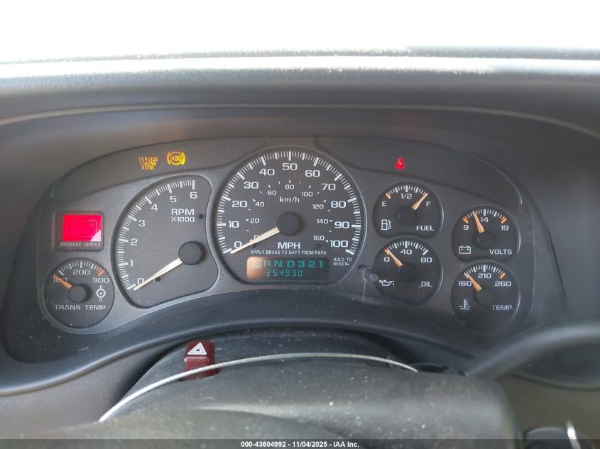 2001 GMC Sierra 1500Hd Sle VIN: 1GTGK13U71F196059 Lot: 43604992