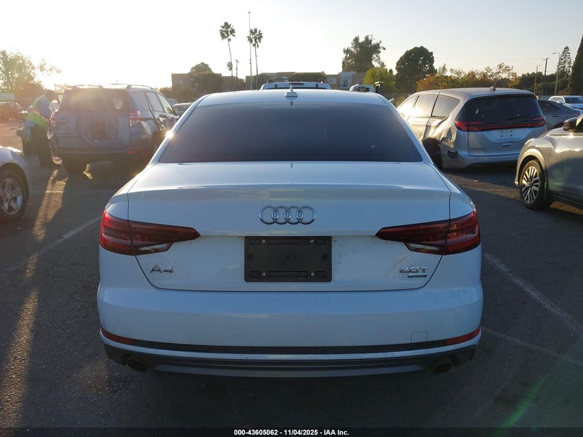 2018 AUDI A4 2.0T TECH ULTRA PREMIUM/2.0T ULTRA PREMIUM - WAUKMAF48JN015845