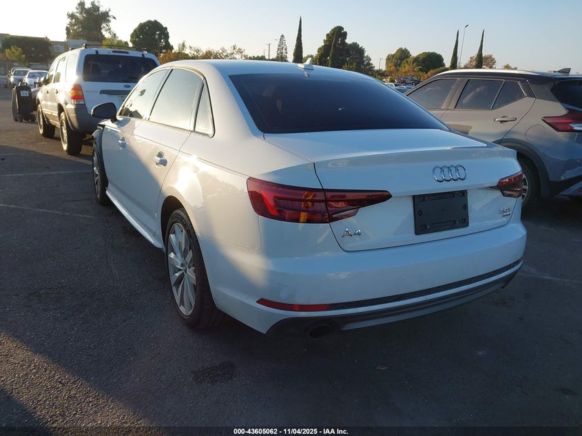 2018 AUDI A4 2.0T TECH ULTRA PREMIUM/2.0T ULTRA PREMIUM - WAUKMAF48JN015845