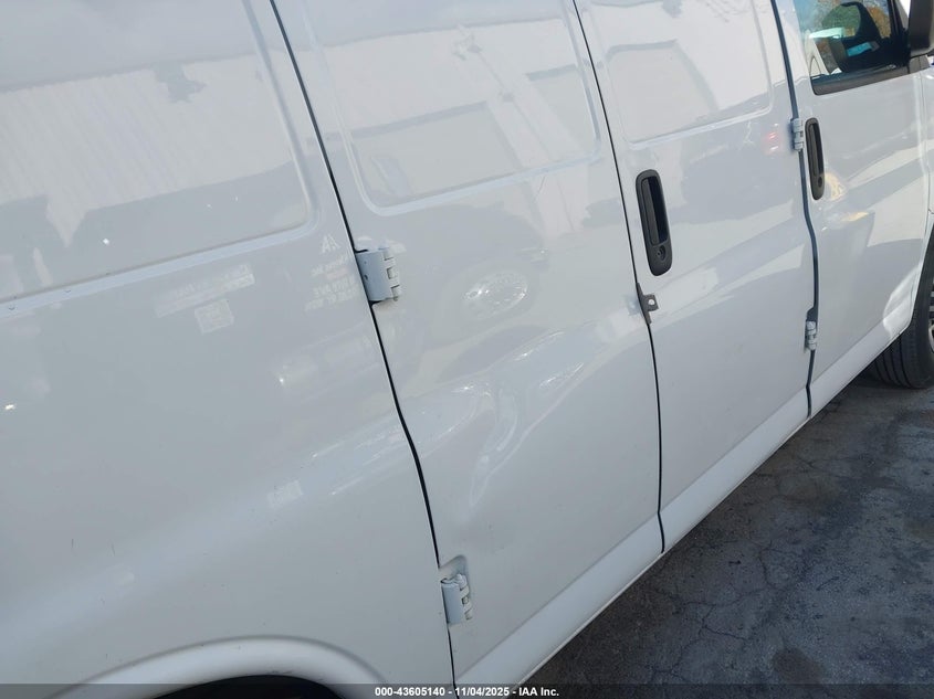 2016 CHEVROLET EXPRESS 2500 WORK VAN 1GCWGAFF9G1140494