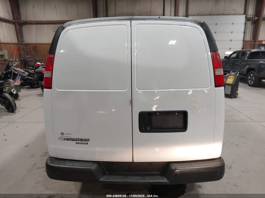 2016 CHEVROLET EXPRESS 2500 WORK VAN 1GCWGAFF9G1140494