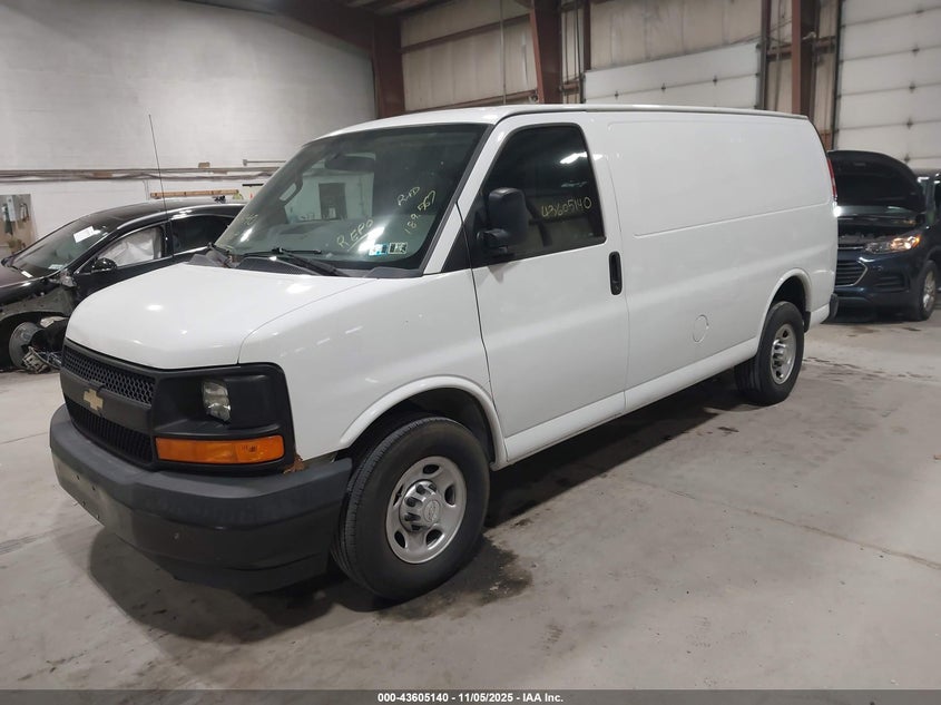 2016 CHEVROLET EXPRESS 2500 WORK VAN 1GCWGAFF9G1140494