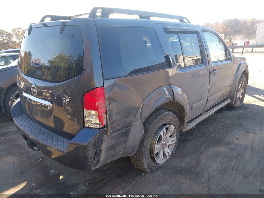 2010 Nissan Pathfinder Le/S Fe+/Se VIN: 5N1AR1NN1AD622292 Lot: 43605259